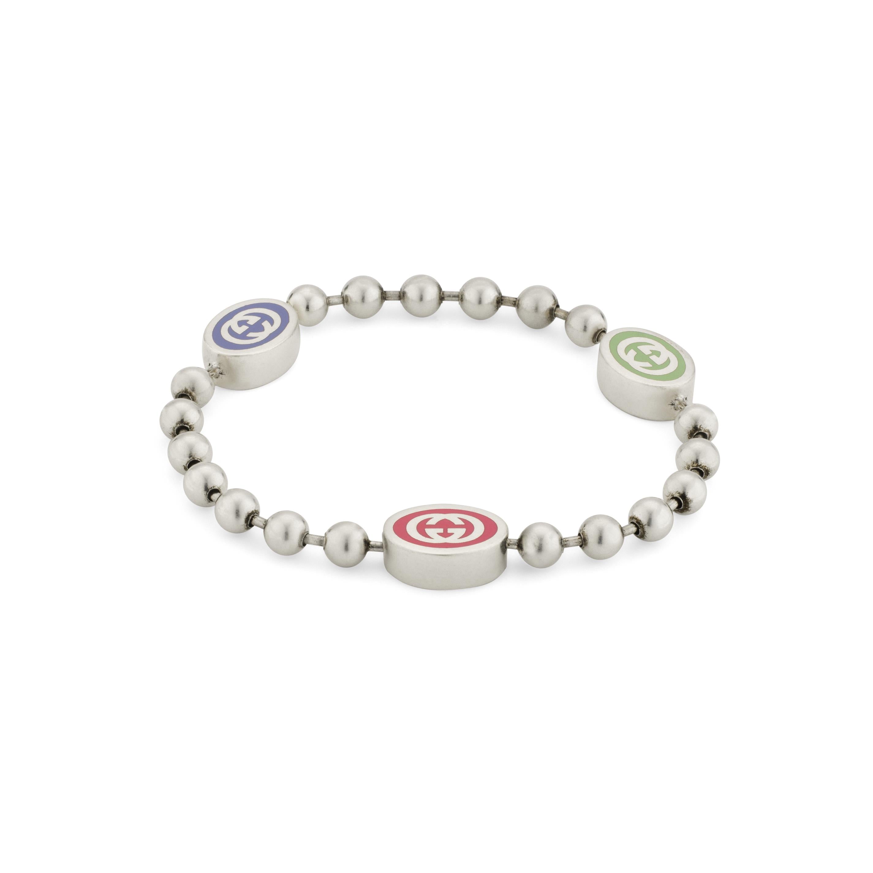 Gucci Silver Interlocking G Bracelet