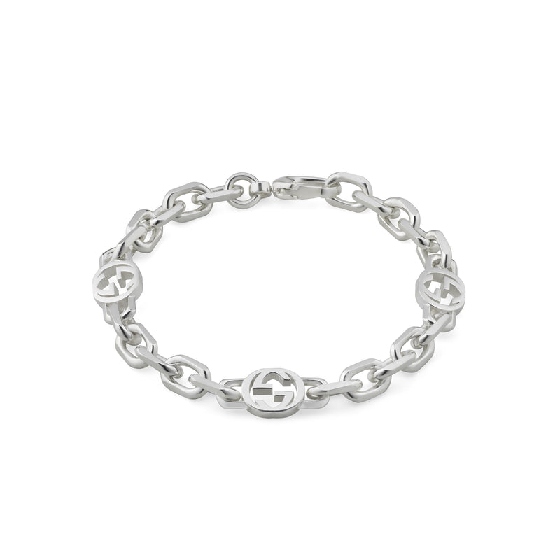 Gucci Silver Interlocking G Bracelet