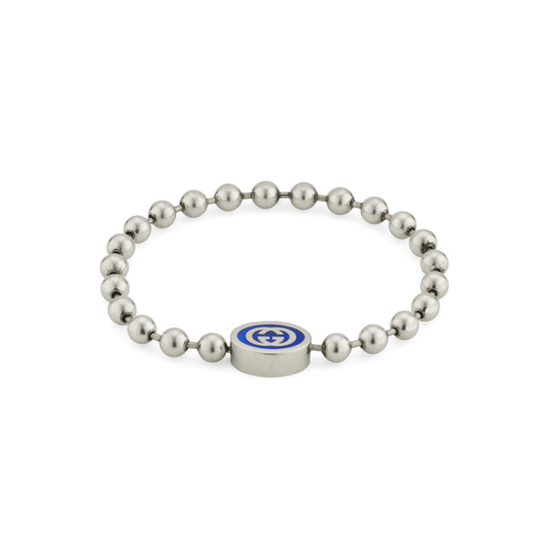 Gucci Silver Interlocking G Boule Chain