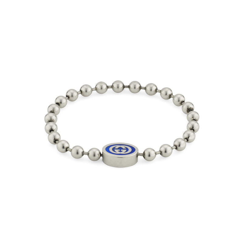 Gucci Silver Interlocking G Boule Chain