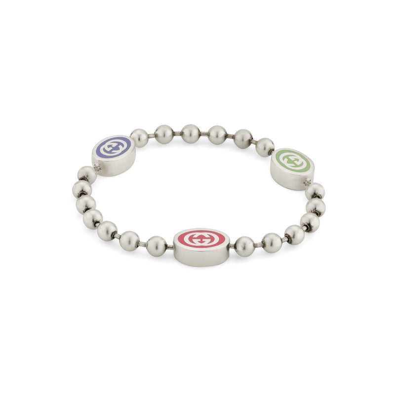Gucci Silver Interlocking G Bracelet