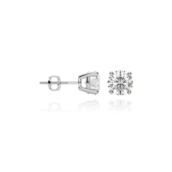 14k White Gold Diamond Studs 0.25ct
