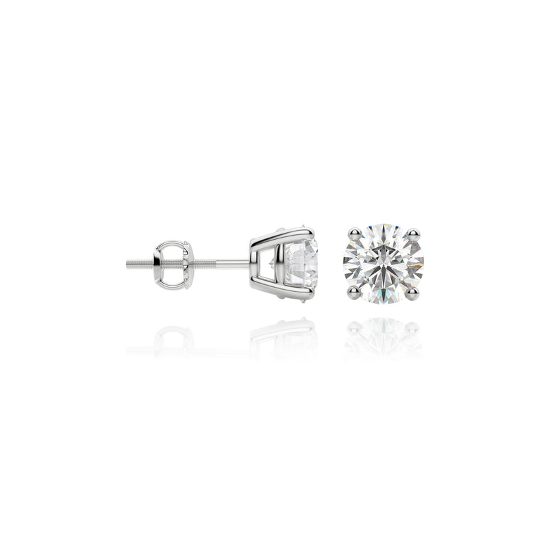 14k White Gold Diamond Studs 0.25ct