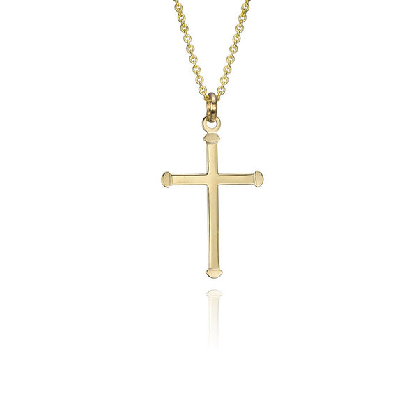 18k Yellow Gold Cross Pendant