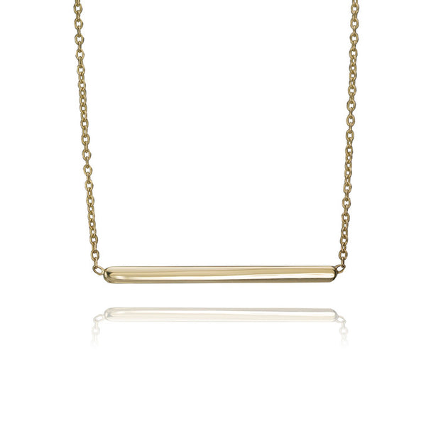 10k Yellow Gold Bar Necklace