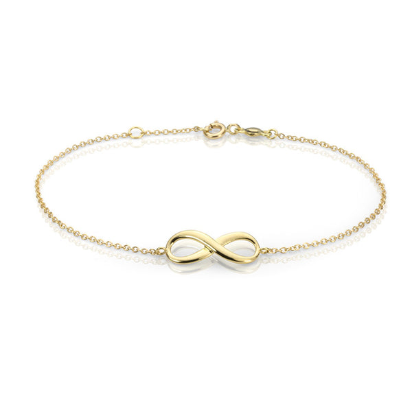18K Yellow Gold Infinity Bracelet