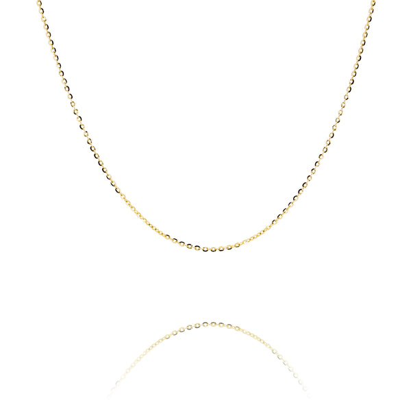 14k Yellow Gold 16" Thin Shi mmer Chain