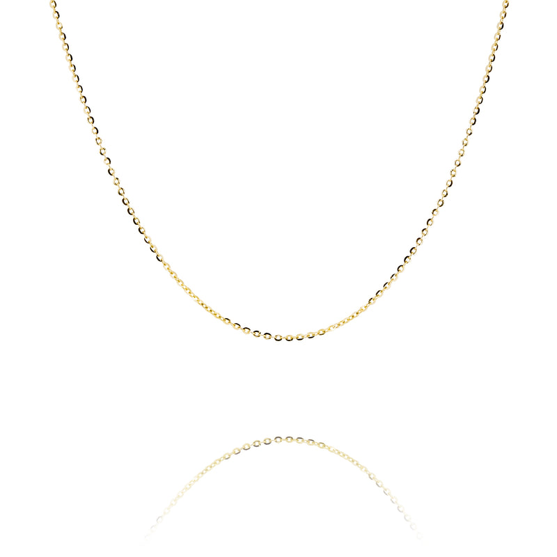 14k Yellow Gold 18" Thin Shi mmer Chain