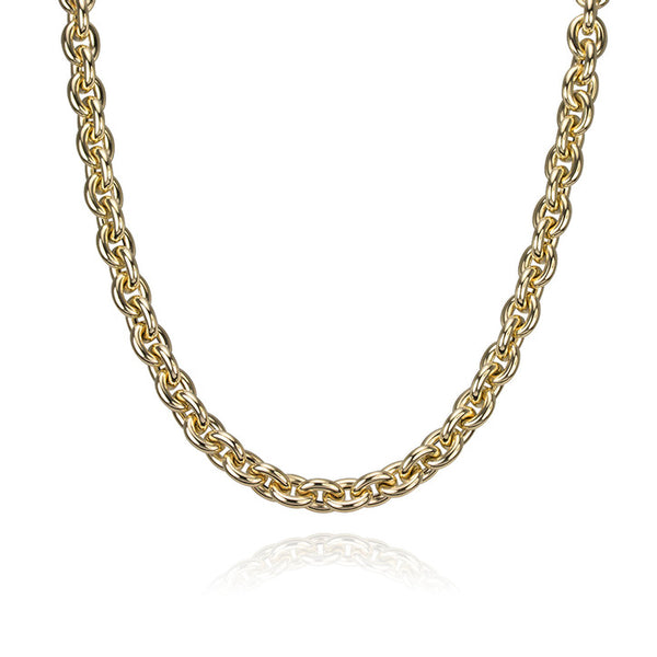 14k Yellow Gold Rolo Link Chain