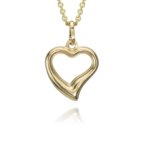 14k Yellow Gold Heart Pendant